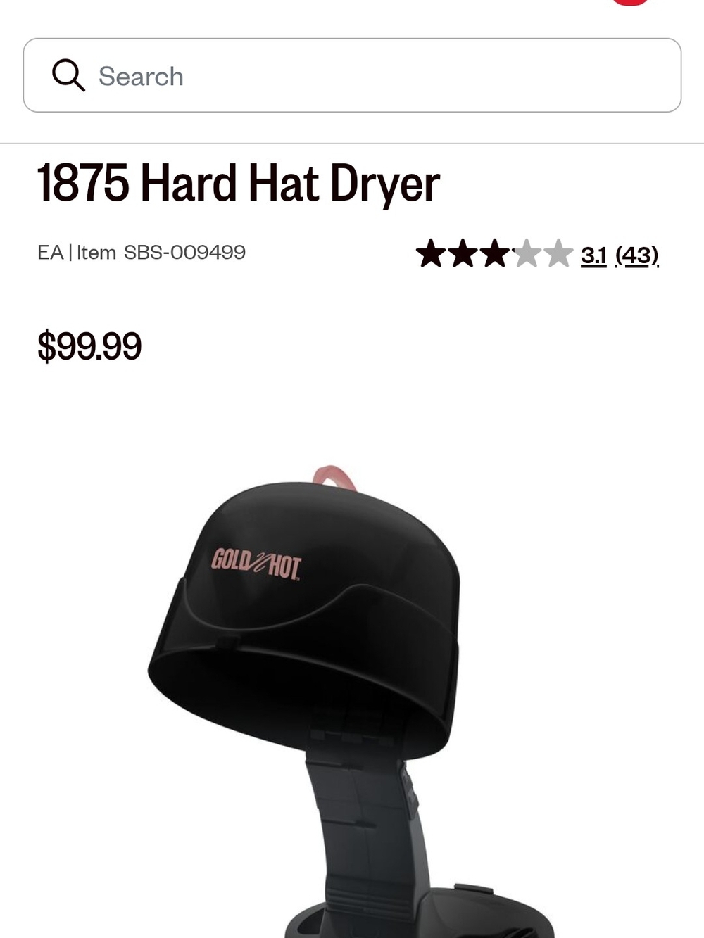 1875 Hard Hat Dryer - Black